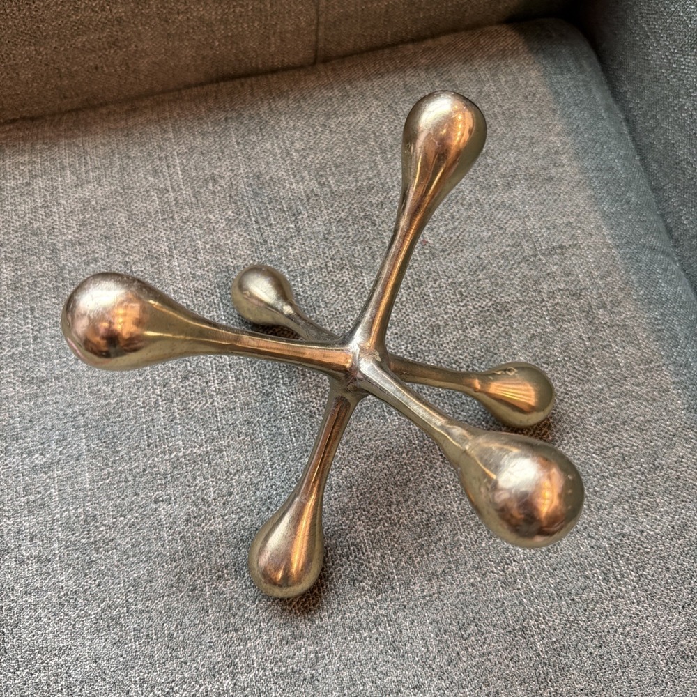 Gold Metal Decor Jack Approx. 8 1/4"